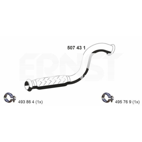 ERNST Abgasrohr 507431