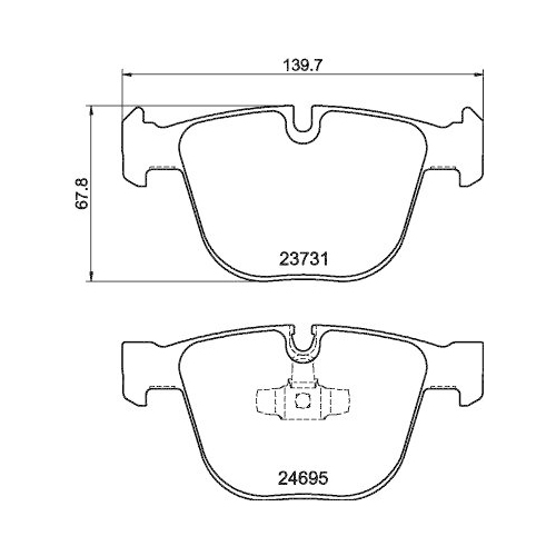 DON Bremsbelagsatz, Scheibenbremse PCP1507