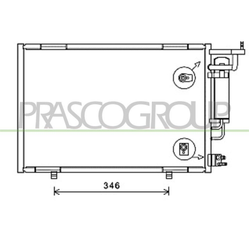 PRASCO Kondensator, Klimaanlage PrascoSelection FD346C001