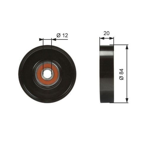 GATES Spannrolle, Keilrippenriemen DriveAlign&trade; T36321