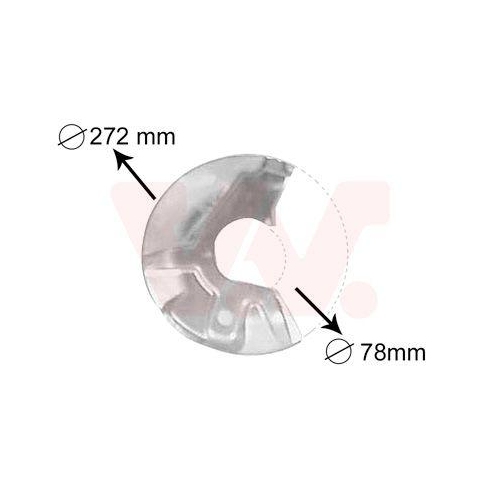 VAN WEZEL Spritzblech, Bremsscheibe 5823371