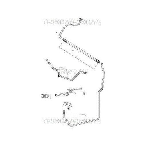 TRISCAN Hydraulikschlauch, Lenkung 8516 28005