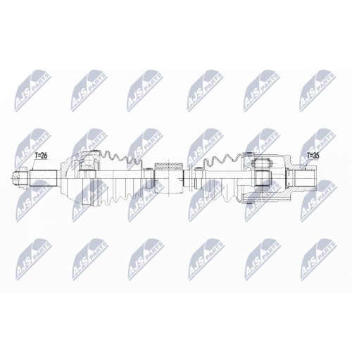 NTY Antriebswelle NPW-BM-123