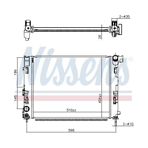 NISSENS K&uuml;hler, Motork&uuml;hlung ** FIRST FIT ** 607086
