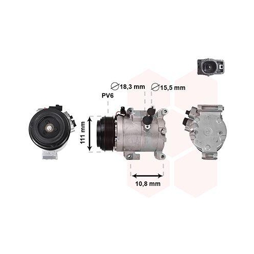VAN WEZEL Kompressor, Klimaanlage 2701K706