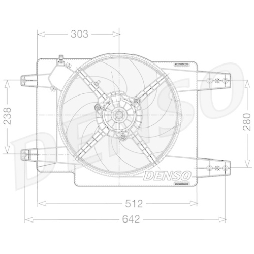 DENSO L&uuml;fter, Motork&uuml;hlung DER01011