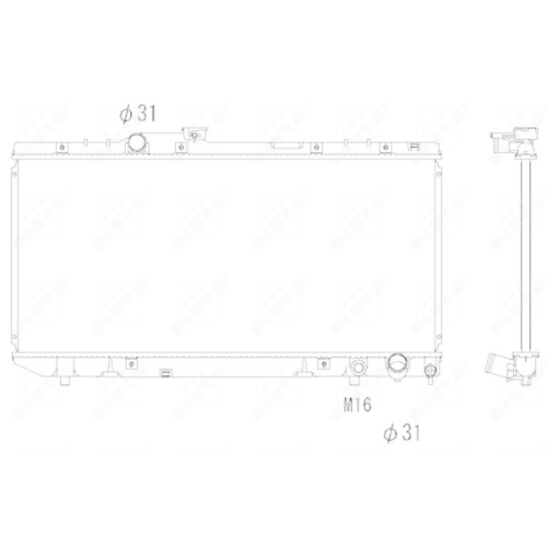 NRF Kühler, Motorkühlung 58238
