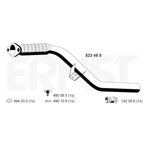 ERNST Abgasrohr 523455