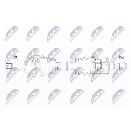 NTY Antriebswelle NPW-BM-125