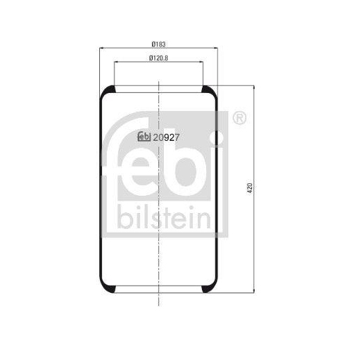 FEBI BILSTEIN Federbalg, Luftfederung 20927