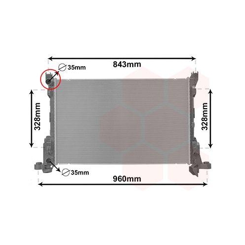 VAN WEZEL K&uuml;hler, Motork&uuml;hlung 43002623