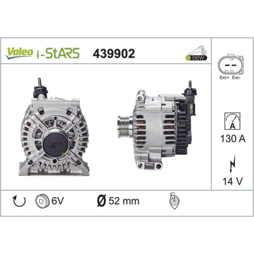 VALEO Startergenerator VALEO ORIGINS NEW STOP&START OE TECHNOLOGIE 439902