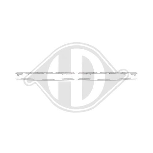 DIEDERICHS Zier-/Schutzleistensatz, K&uuml;hlergitter 4407044