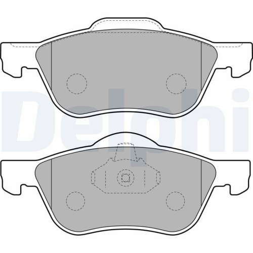 DELPHI Bremsbelagsatz, Scheibenbremse LP1830