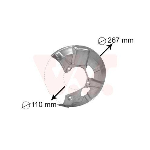 VAN WEZEL Spritzblech, Bremsscheibe 5830371