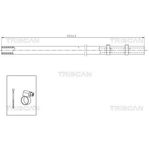 TRISCAN Hydraulikschlauch, Lenkung 8516 29029