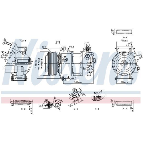 NISSENS Kompressor, Klimaanlage ** FIRST FIT ** 890786