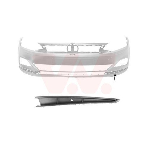 VAN WEZEL L&uuml;ftungsgitter, Sto&szlig;f&auml;nger 5751595