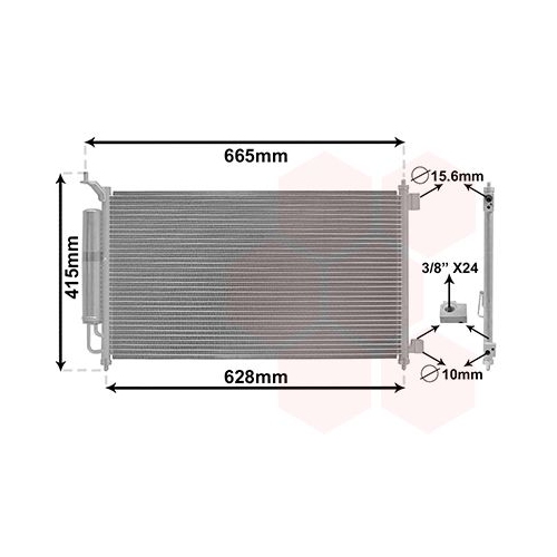 VAN WEZEL Kondensator, Klimaanlage 13015251