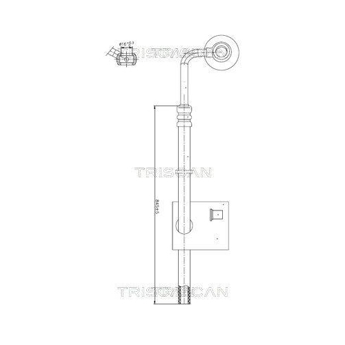 TRISCAN Hydraulikschlauch, Lenkung 8516 29030