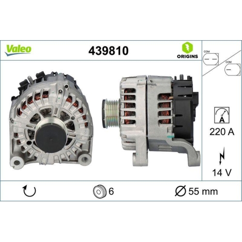 VALEO Generator VALEO ORIGINS - NEW O.E. TECHNOLOGIE