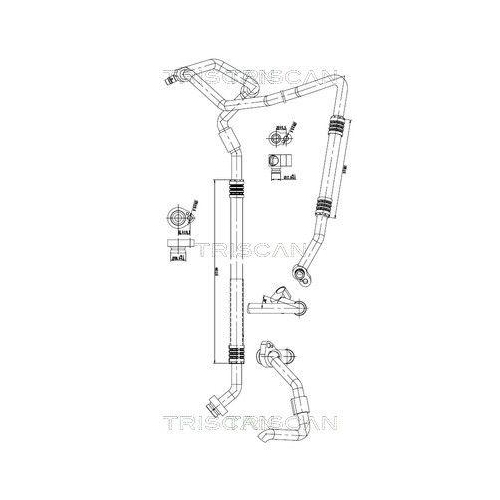 TRISCAN Hochdruck-/Niederdruckleitung, Klimaanlage 9010 29131