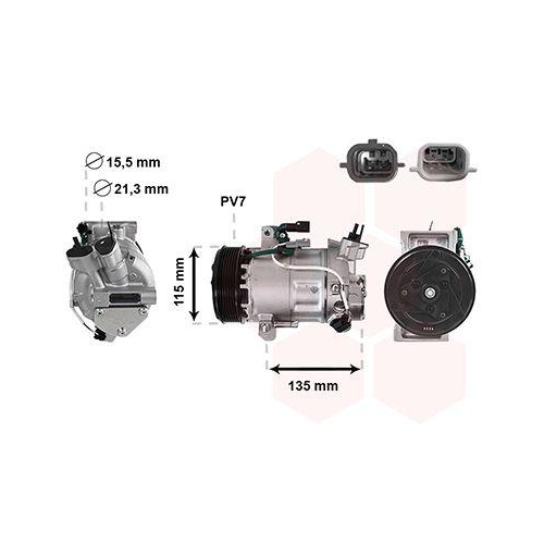 VAN WEZEL Kompressor, Klimaanlage 1501K711