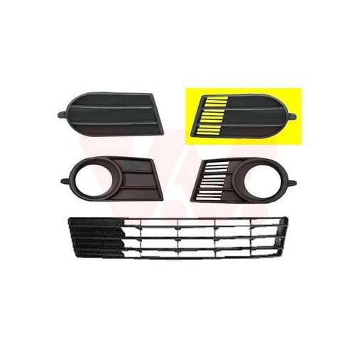 VAN WEZEL L&uuml;ftungsgitter, Sto&szlig;f&auml;nger ** Equipart ** 5222591