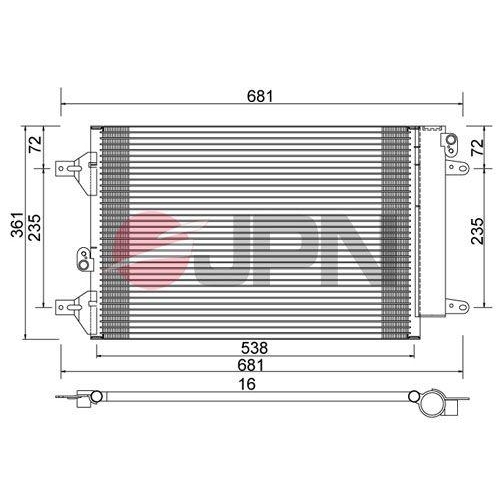 JPN Kondensator, Klimaanlage 60C9138-JPN