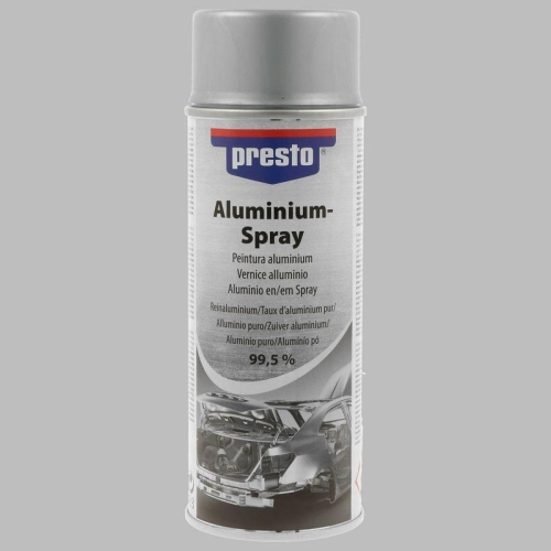 Presto Effektlack Acryl Aluminium Spray temparaturbest&auml;ndig 400 ml 307137