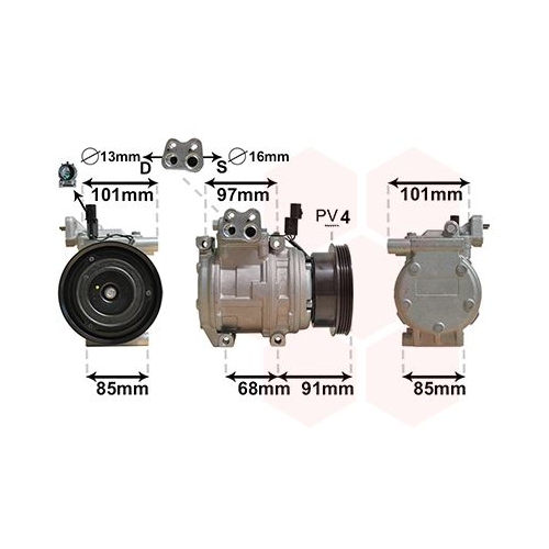 VAN WEZEL Kompressor, Klimaanlage 8300K208