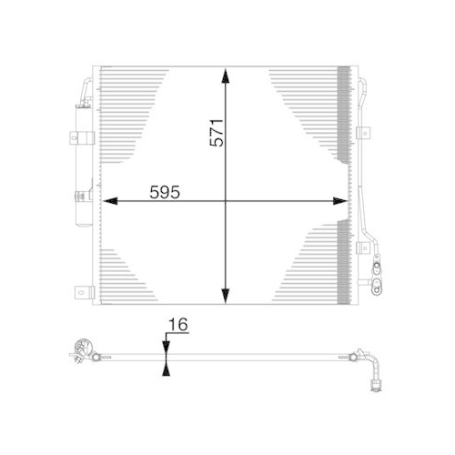 MAHLE Kondensator, Klimaanlage BEHR AC 760 000S
