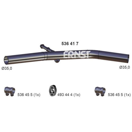 ERNST Abgasrohr 536417