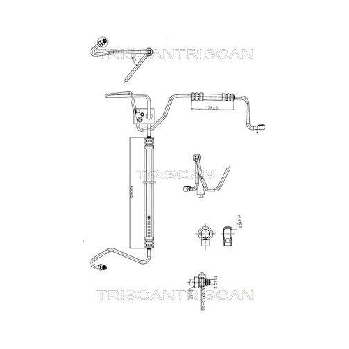 TRISCAN Hydraulikschlauch, Lenkung 8516 29020