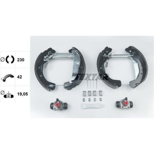 TEXTAR Bremsbackensatz Shoe Kit Pro 84049000