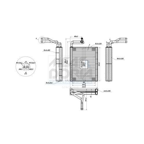 MEAT & DORIA Verdampfer, Klimaanlage 997148