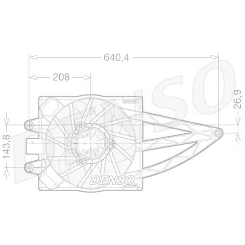 DENSO L&uuml;fter, Motork&uuml;hlung DER09018