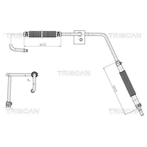 TRISCAN Hydraulikschlauch, Lenkung 8516 16035