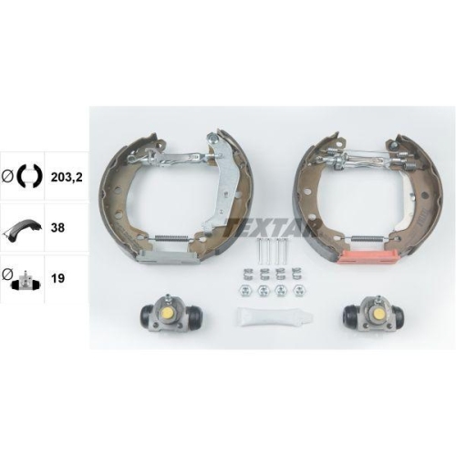 TEXTAR Bremsbackensatz Shoe Kit Pro 84049501
