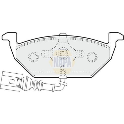 NAPA Bremsbelagsatz, Scheibenbremse NAPA NBP1365