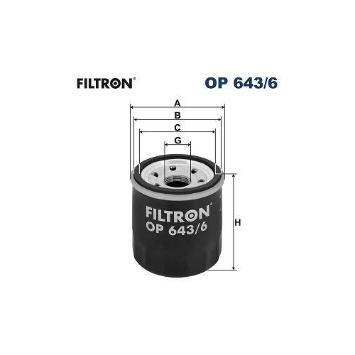 FILTRON Ölfilter OP 643/6