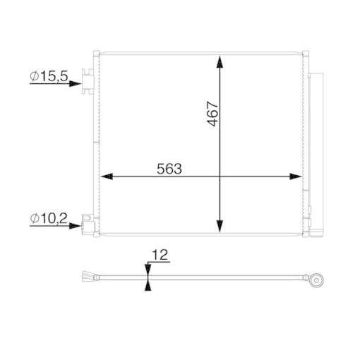 MAHLE Kondensator, Klimaanlage BEHR AC 78 000S
