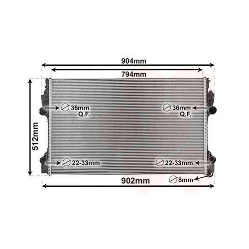 VAN WEZEL K&uuml;hler, Motork&uuml;hlung 74012702