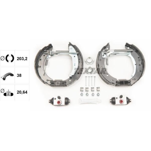TEXTAR Bremsbackensatz Shoe Kit Pro 84061801
