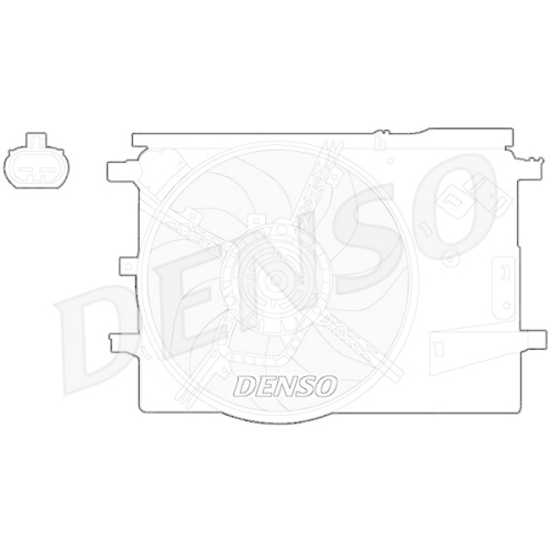 DENSO L&uuml;fter, Motork&uuml;hlung DER09053
