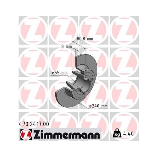 ZIMMERMANN Bremsscheibe 470.2417.00
