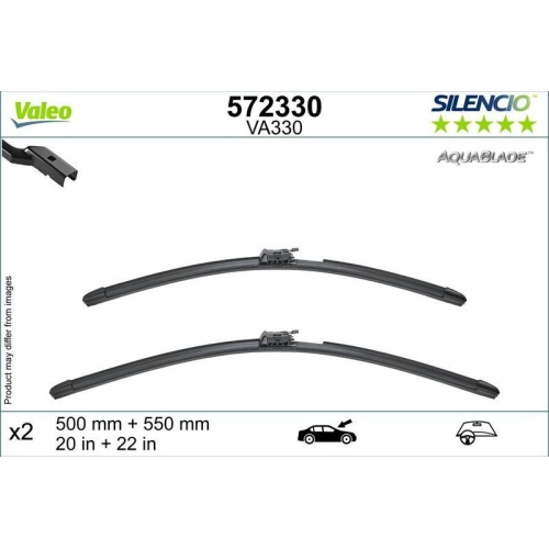 VALEO Wischblatt SILENCIO AQUABLADE SET 572330