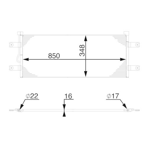 MAHLE Kondensator, Klimaanlage BEHR AC 783 000S