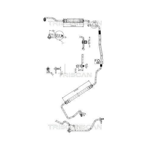 TRISCAN Hydraulikschlauch, Lenkung 8516 28009