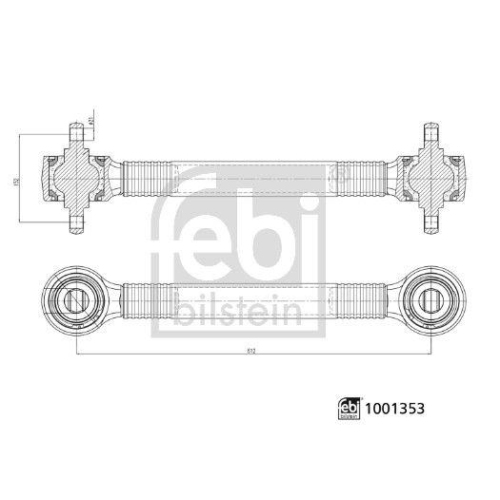 FEBI BILSTEIN Lenker, Radaufh&auml;ngung 1001353
